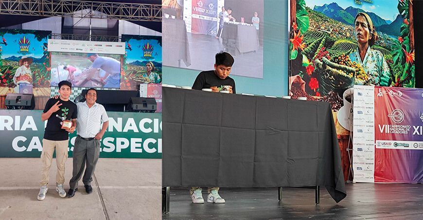 Kit Kennedy Paye Sullca, originario de San Pedro de Putina Punco de Puno, logró segundo lugar en Campeonato Nacional de Catadores Ficafé Perú