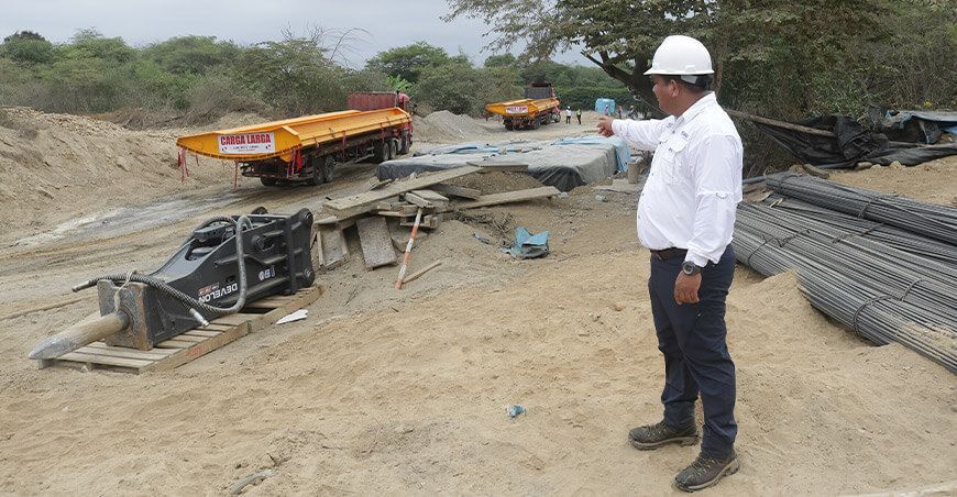rehabilitación de la bocatoma y canal La Peña Tumbes Perú Midagri