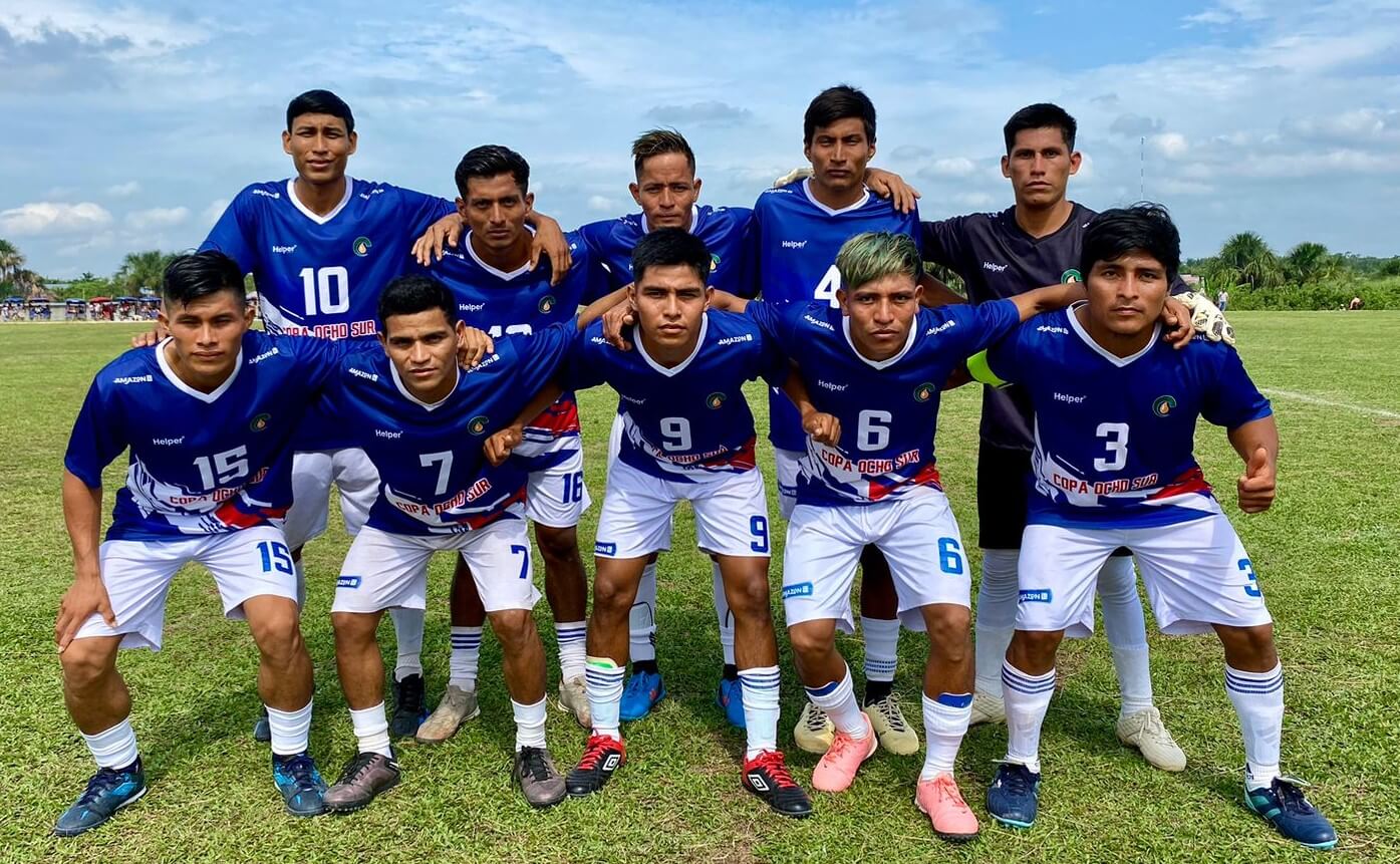 Campeonato de fútbol intercomunidades de palmicultora Ocho Sur  Ucayali Perú 