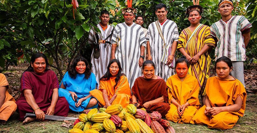 familias productoras de cacao indígenas nativas Perú