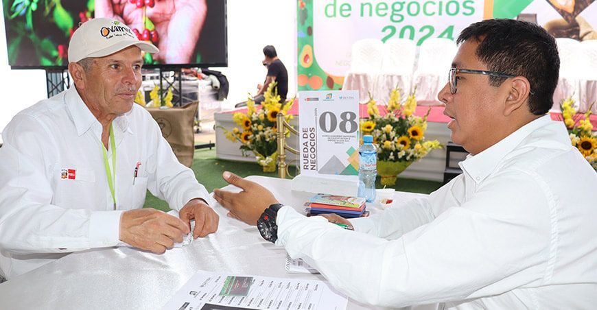 Feria Expovida Huancayo 2024 rueda de negocios productores de la ruta alternativa Junín Devida Perú