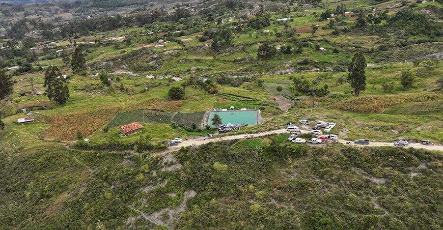 Cajamarca cumplió la meta de construir 237 reservorios en Chota siembra y cosecha de agua