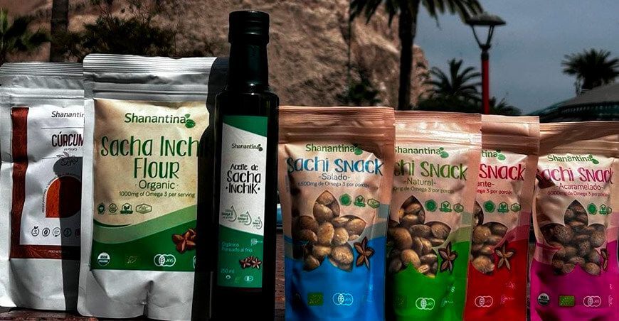 Shanantina Perú elabora y exporta elabora alimentos derivados de las semillas de sacha inchi a países asiáticos