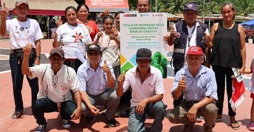 Midagri entregó títulos de propiedad a comunidades nativas de San Martín Perú