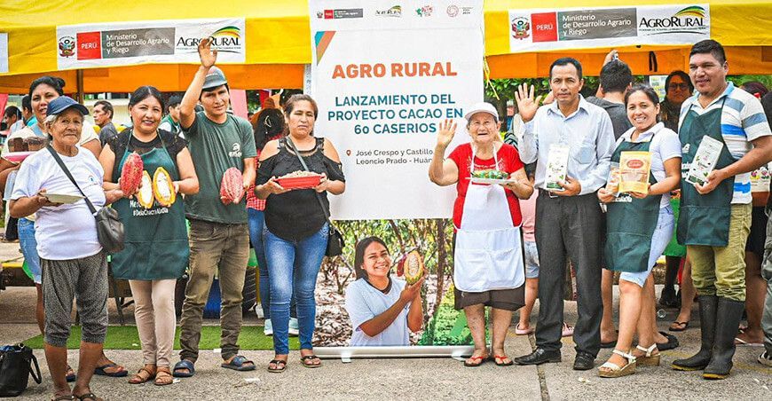 Agro Rural proyecto cacao caseríos del río Huallaga
