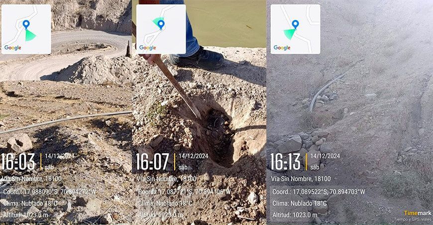 Identifican conexiones clandestinas en el canal Pasto Grande Moquegua Perú