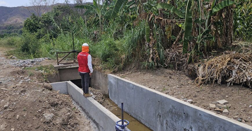 Contraloría alerta sobre el riesgo de las aguas residuales en obra de riego en Bagua