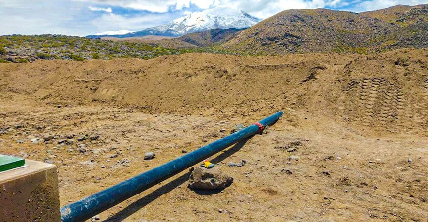 construcción de diques Salamanca Arequipa Perú