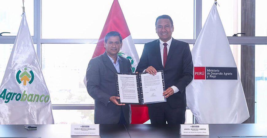 Agrobanco y Midagri firmaron convenio Fondo AgroPerú