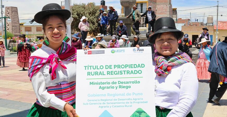 Entregaron más de 8000 títulos de propiedad rural individual en Puno