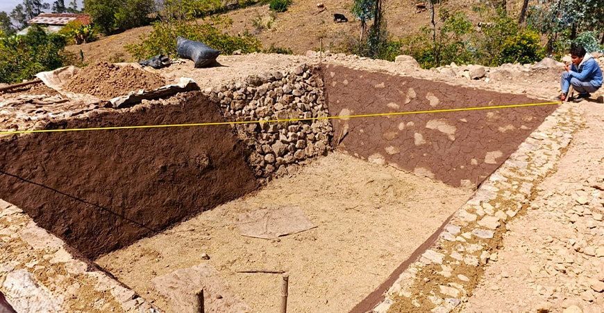 Avanza construcción de reservorios para riego en Contumazá Cajamarca Perú