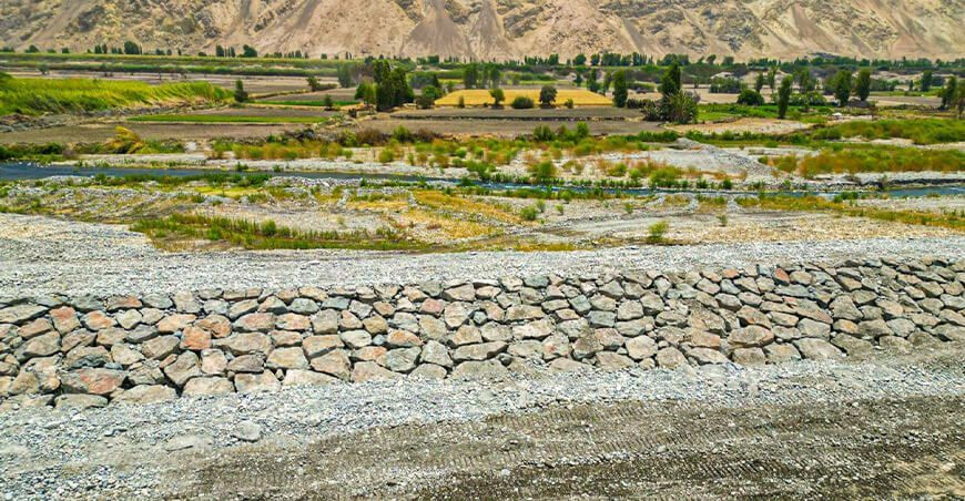 Culminan obras de defensa ribereña para proteger cultivos en el valle del Tambo Arequipa Perú