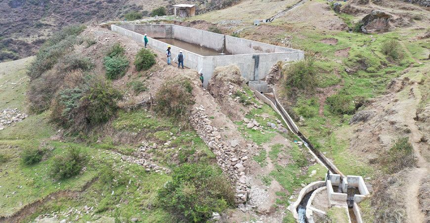 Inauguraron canal de riego para fortalecer la agricultura en Cajatambo Lima Perú
