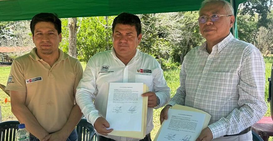 El proceso de transferencia se realizó a través de la firma de un convenio interinstitucional entre el INIA y Universidad Nacional de Ucayali 
