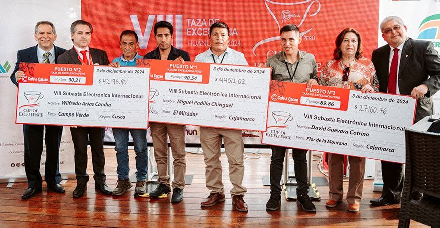 Taza de Excelencia Perú 2024: El mejor café del Perú logró más de $44 500 en subasta internacional