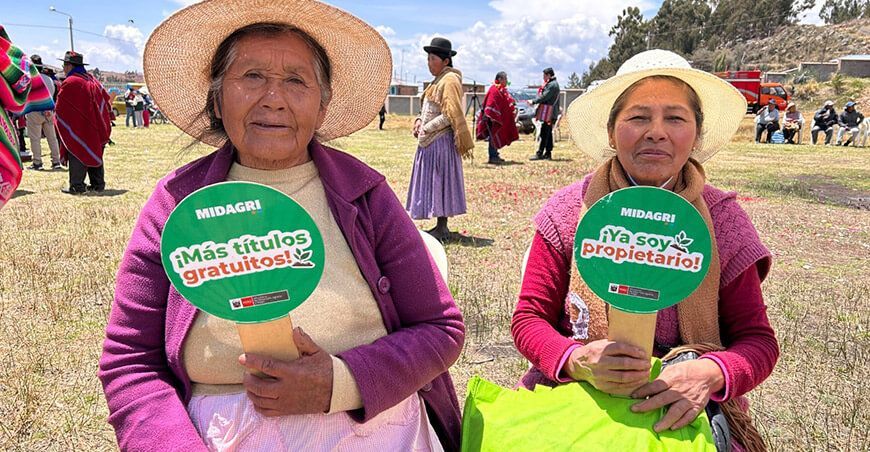 Midagri entregó 42 222 títulos de propiedad rural