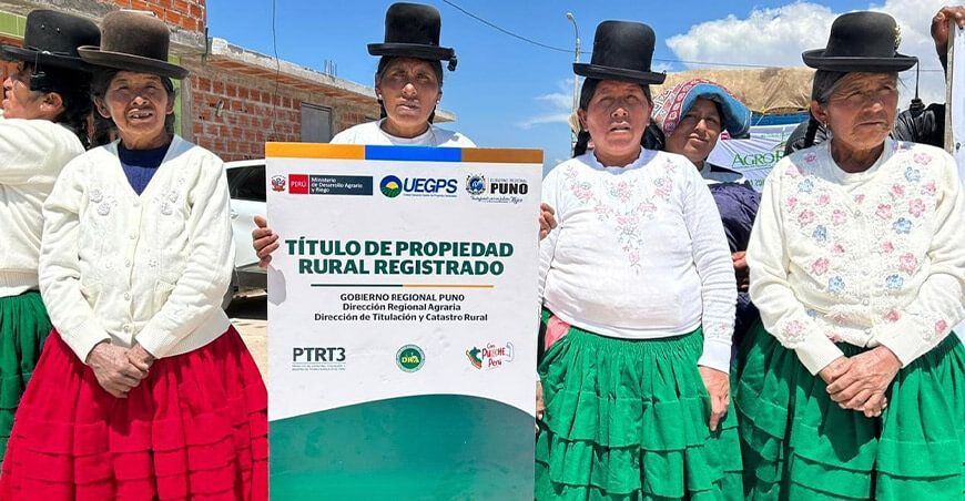Midagri entregó 42 222 títulos de propiedad rural