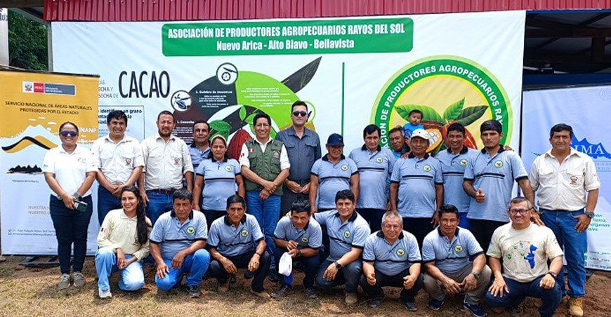 Inauguraron módulo de poscosecha de cacao en el ámbito del Parque Nacional Cordillera Azul San Martín Perú Sernanp