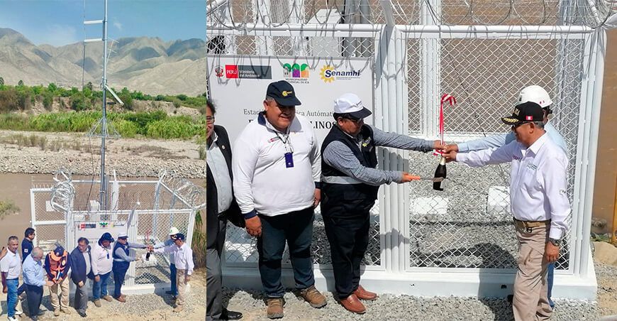 Senamhi inauguró estación hidrológica automática en la cuenca del río Ica Perú