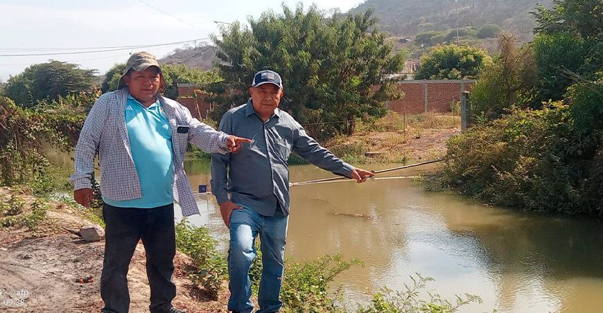 Supervisan canal Malingas para garantizar riego a 1500 agricultores de Piura Perú