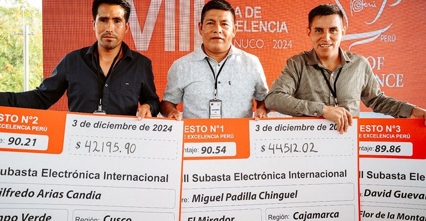 Taza de Excelencia Perú 2024: El mejor café del Perú logró más de $44 500 en subasta internacional