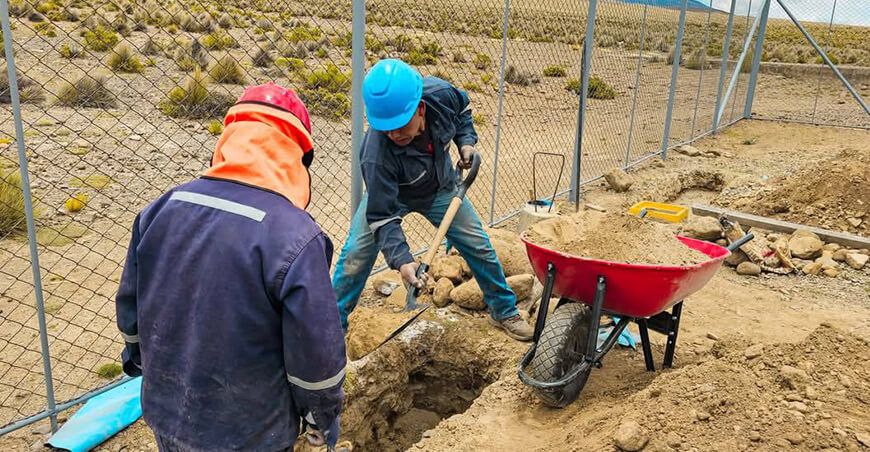 Reactivan dos pozos para mejorar el abastecimiento de agua en Palca Tacna Perú