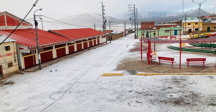 nevada granizada sierra Perú