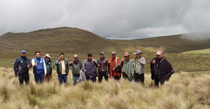 Supervisan módulo de repoblamiento de vicuñas en Huaycot Cajamarca Perú