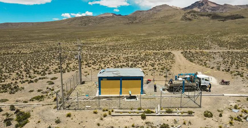 Reactivan dos pozos para mejorar el abastecimiento de agua en Palca Tacna Perú