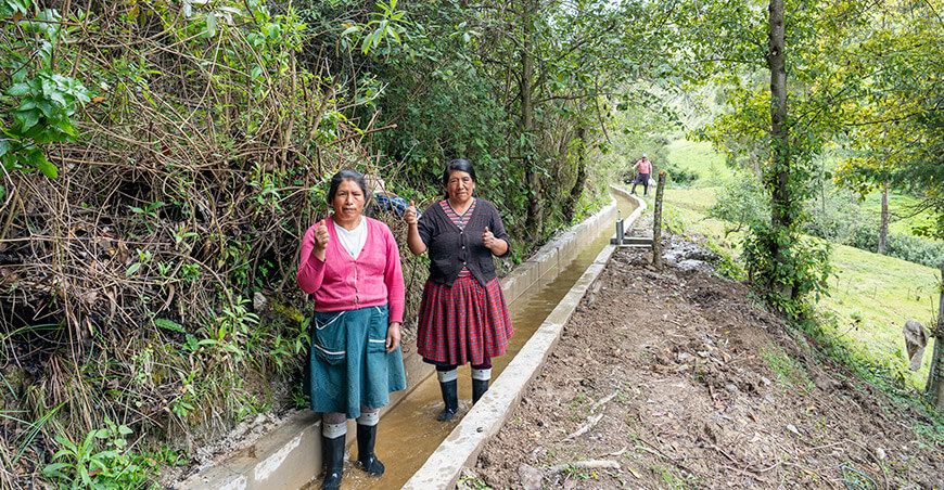 Agro Rural ejecuta 151 proyectos de infraestructura hidráulica en 14 regiones