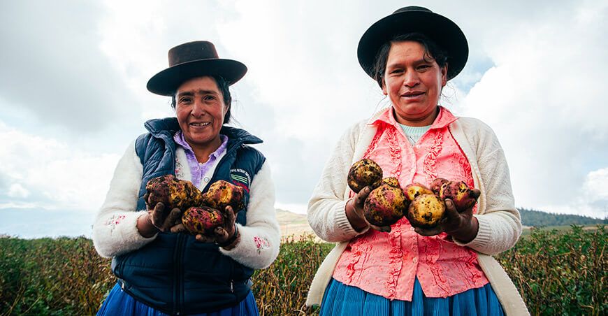 productoras de papa Estrategia de Emprendimiento de la Mujer Rural e Indígena
