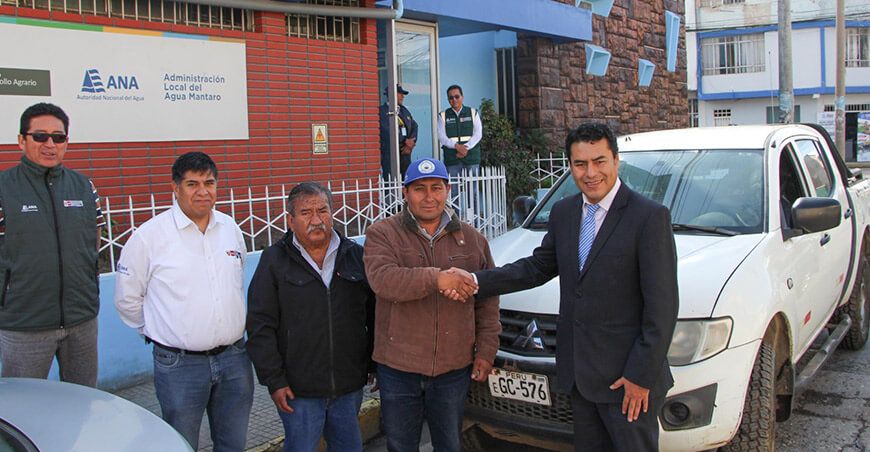 ANA dona camioneta a Junta de Usuarios del Sector Hidráulico Menor Cunas Clase A en Junín