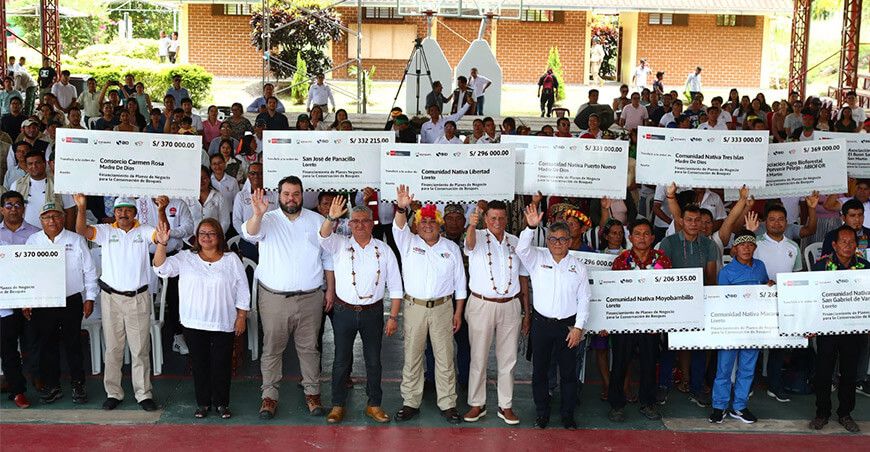 Minam entrega fondos económicos y equipamiento a comunidades nativas de San Martín, Loreto y Ucayali