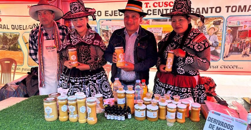 Foncodes proyectos productivos producción miel apicultura Cusco Perú
