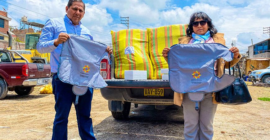chalecos térmicos protegerán crías de alpacas en Pampa Cañahuas Yanahuara Arequipa Perú