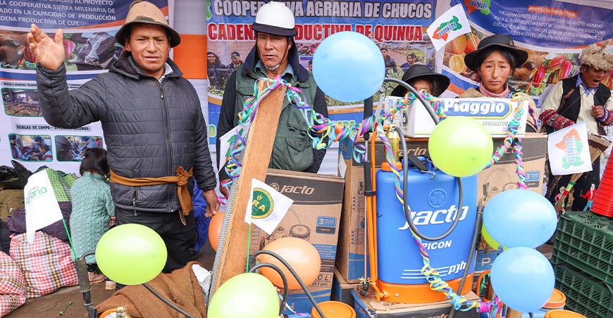 GORE Junín entregó módulos demostrativos a 152 organizaciones agrarias