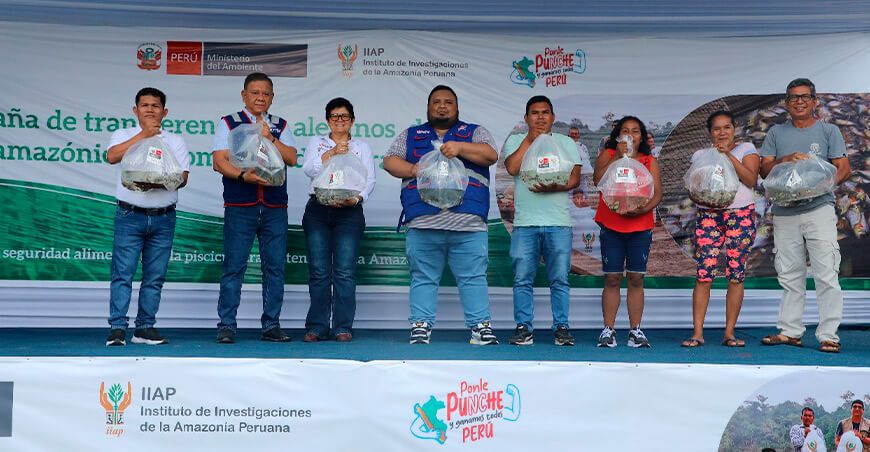 IIAP transferencia alevinos comunidades nativas Loreto Perú