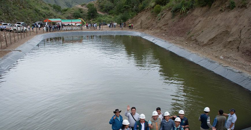 Inauguraron reservorio Qillumuqupampa en Patibamba Ayacucho Perú