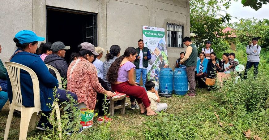 INIA transfirió tecnologías para mejorar la calidad del suelo agrario en Chuquimal Amazonas Perú