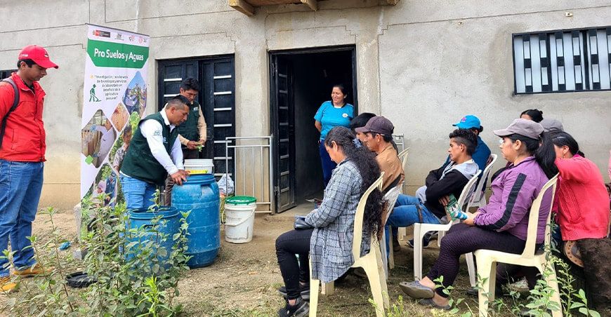 INIA transfirió tecnologías para mejorar la calidad del suelo agrario en Chuquimal Amazonas Perú