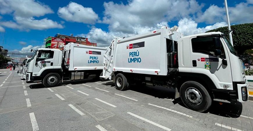 Minam compró 143 camiones compactadores de residuos sólidos Perú