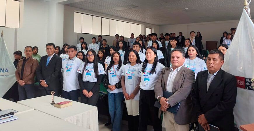 Sesenta jóvenes de la cuenca Mantaro juramentan como voluntarios de la Red Agua Joven ANA Perú