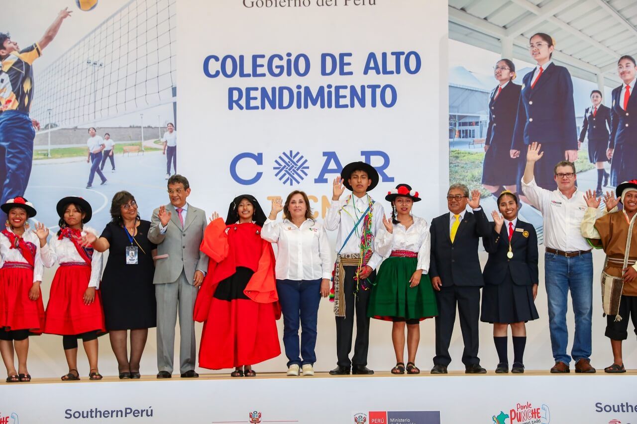 Southern Perú y Minedu inauguran Colegio de Alto Rendimiento (COAR) Tacna