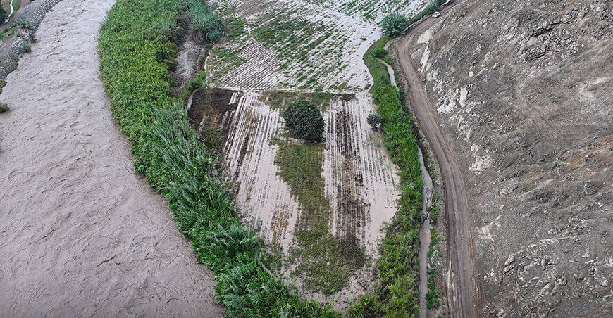 intensas lluvias huaicos inundaciones Cañete Lima Midagri activa Seguro Agrícola Catastrófico