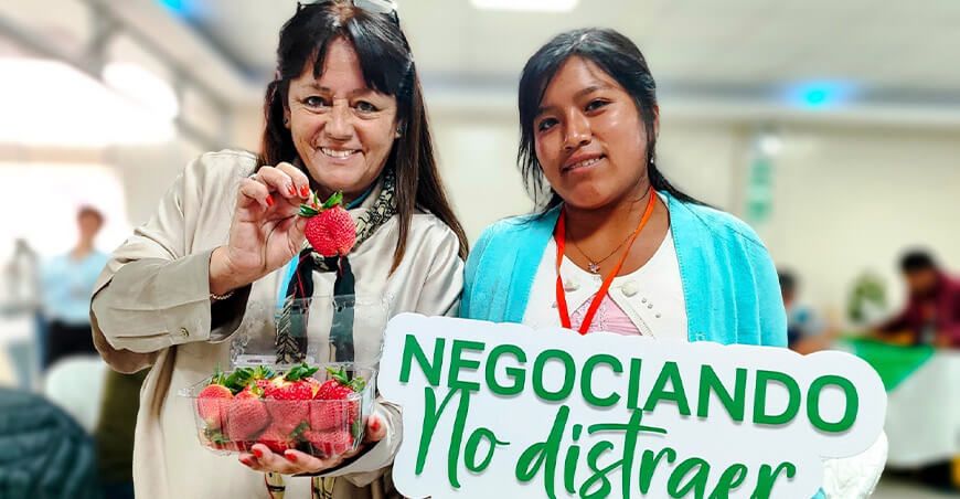 Agromercado Midagri rueda de negocios productores de palta y fresas Ancash Perú