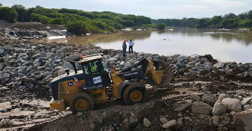 Inician trabajos de limpieza y descolmatación en el río La Leche en Lambayeque Perú ANA Midagri