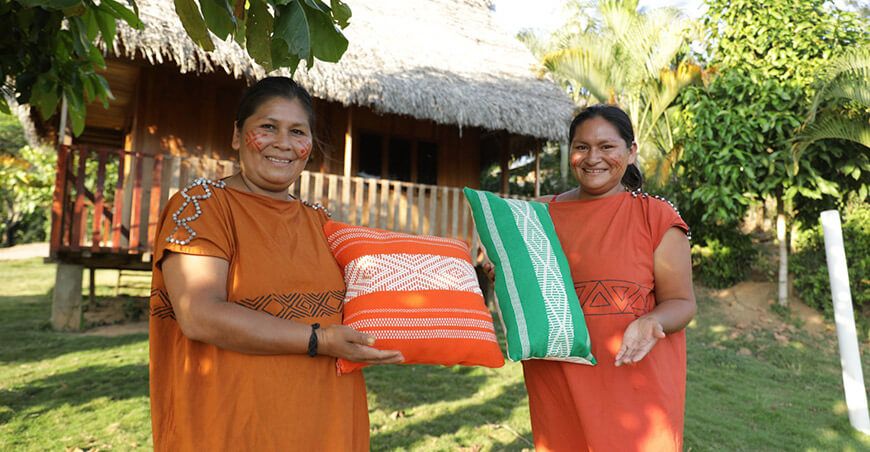 artesanía de la comunidad Asháninka de Mazamari Junín Perú Devida