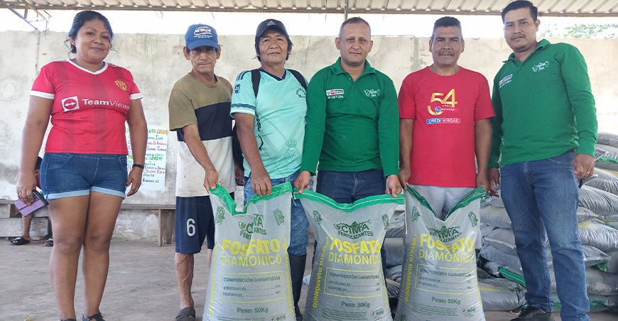 Devida Perú entregó fertilizantes a productores de cacao de Huánuco