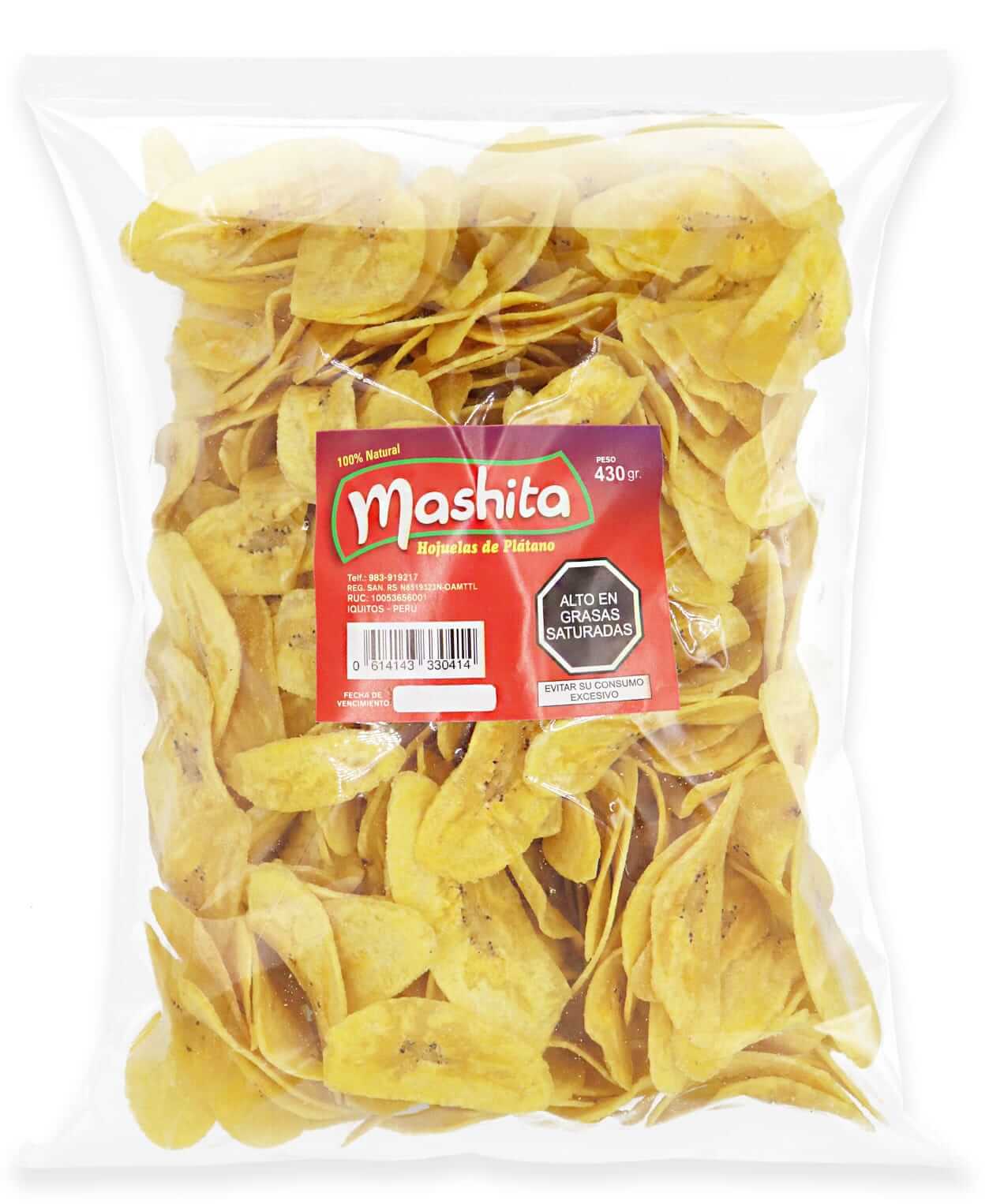 Hojuela de Plátano, yuca y maduro “Mashita”