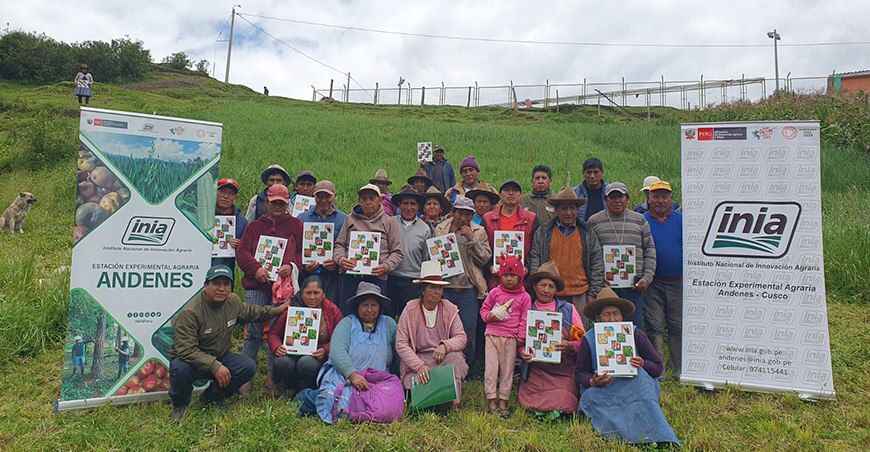 INIA fortalece la ganadería con mejoramiento genético de pastos y forrajes a productores de Cusco Perú